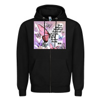 Black bible verse Zipper Hoodie - MaliasSmallBusiness