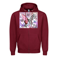 Burgundy bible verse Zipper Hoodie - MaliasSmallBusiness