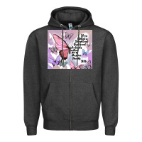 Charcoal Heather bible verse Zipper Hoodie - MaliasSmallBusiness