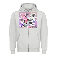 Dove Grey bible verse Zipper Hoodie - MaliasSmallBusiness