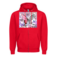 Red bible verse Zipper Hoodie - MaliasSmallBusiness