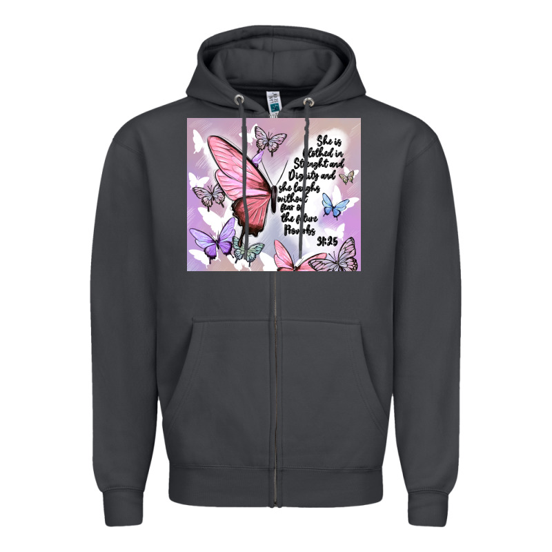 Bible Verse Zipper Hoodie by MaliasSmallBusiness | Teevron