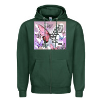 Sports Green bible verse Zipper Hoodie - MaliasSmallBusiness