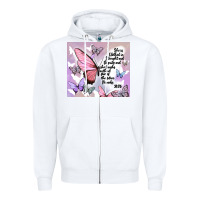 White bible verse Zipper Hoodie - MaliasSmallBusiness