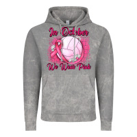 Cloud Rock in october we wear pink breast cancer valleybal Vintage Hoodie - JahusDesignShop