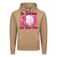 Vintage Coffee in october we wear pink breast cancer valleybal Vintage Hoodie - JahusDesignShop