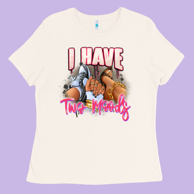 Ladies Tee I have two moods sneaker and heels