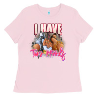 Bubblegum Pink I have two moods sneaker and heels Ladies Tee - RanaPortraitStore