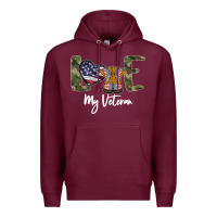 Burgundy My Veteran Premium Hoodie - Bettercallsaul