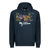 Navy My Veteran Premium Hoodie - Bettercallsaul