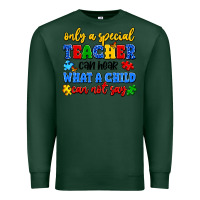 Sports Green only a special teacher can hear what a child can n Premium Sweatshirt - Artiststas