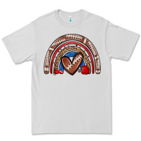 Dove Grey football rainbow Premium Tee - Zillion Design Studio