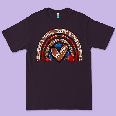 Football Rainbow Premium Tee Designed By Zillion Design Studio