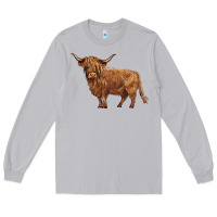 Moon Dust highland cow Long Sleeve Tee - BarkalooDesign