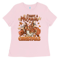 Bubblegum Pink Have a melanin Christmas black girl sneakers Ladies Tee - RanaPortraitStore