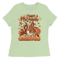 Matcha Have a melanin Christmas black girl sneakers Ladies Tee - RanaPortraitStore