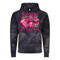 Cloud Black in october we wear pink cheer with football breast Vintage Hoodie - JahusDesignShop