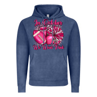 Vintage Denim in october we wear pink cheer with football breast Vintage Hoodie - JahusDesignShop