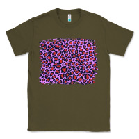 Army Green lilac leopard with red glitter Classic Tee - Artiststas