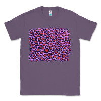 Lavender lilac leopard with red glitter Classic Tee - Artiststas