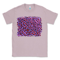 Lilac Leopard With Red Glitter Classic Tee | Teevron
