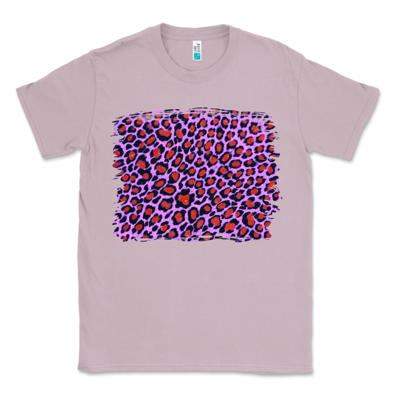 Lilac Leopard With Red Glitter Classic Tee by Artiststas | Teevron