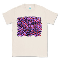 Natural lilac leopard with red glitter Classic Tee - Artiststas