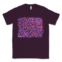 Plum lilac leopard with red glitter Classic Tee - Artiststas