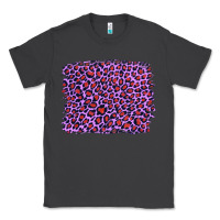 Smoke lilac leopard with red glitter Classic Tee - Artiststas