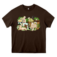 Chocolate Brown sheep coffee cups Heavy Core Tee - Zillion Design Studio