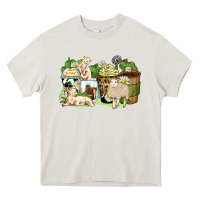 Cream sheep coffee cups Heavy Core Tee - Zillion Design Studio