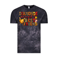 Cloud Black diamonds are a girl's best friend softball Vintage Tee - Jasminsmagicworld