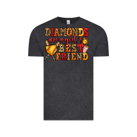 Vintage Black diamonds are a girl's best friend softball Vintage Tee - Jasminsmagicworld
