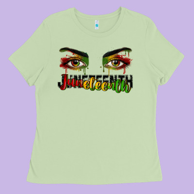 Ladies Tee Juneteenth eyes