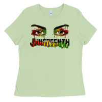 Matcha Juneteenth eyes Ladies Tee - RanaPortraitStore