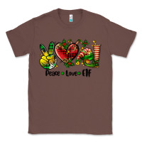 Chestnut peace love  elf Classic Tee - AdoDesignShop