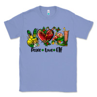 Colony Blue peace love  elf Classic Tee - AdoDesignShop