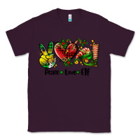 Plum peace love  elf Classic Tee - AdoDesignShop