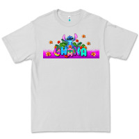 Dove Grey stitch ohana Premium Tee - AdoDesignShop