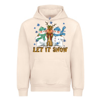 Sandshell let it snow reindeer snowman Urban Hoodie - CowGirlArtShop