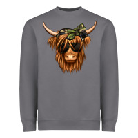 Storm camouflage long haired cow Heavyweight Sweatshirt - Jasminsmagicworld
