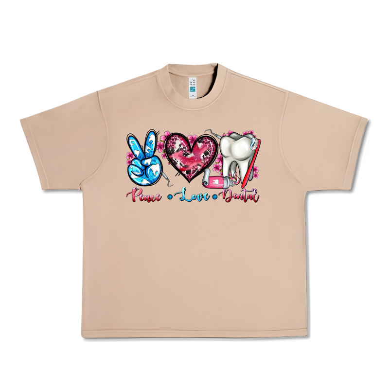 Peace Love Dental Urban Heavy Tee by AdoDesignShop | Teevron