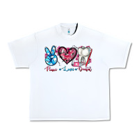 White peace love dental Urban Heavy Tee - AdoDesignShop