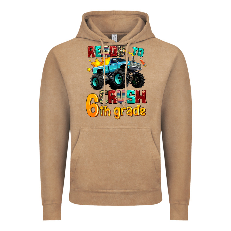 Ready To School Crush 6th Grade Vintage Hoodie by AdoDesignShop | Teevron