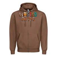 Chestnut wasted on you Zipper Hoodie - NancyCooperArtShop