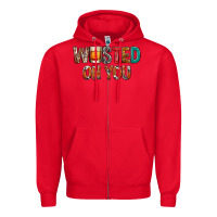 Red wasted on you Zipper Hoodie - NancyCooperArtShop