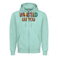 Seafoam wasted on you Zipper Hoodie - NancyCooperArtShop