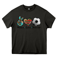 Asphalt peace love soccer Heavy Core Tee - Artiststas