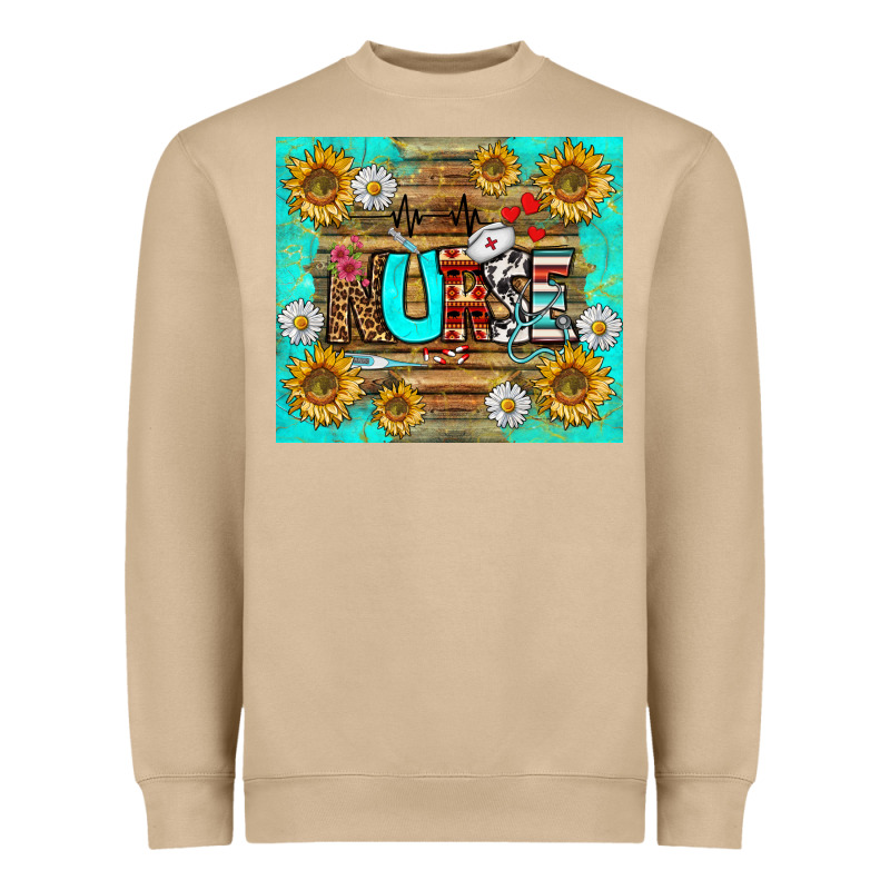 Sunflower And Daisy Nurse Tumbler Heavyweight Sweatshirt by BundleAndBundleShop | Teevron