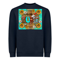 Navy sunflower and daisy nurse tumbler Heavyweight Sweatshirt - BundleAndBundleShop